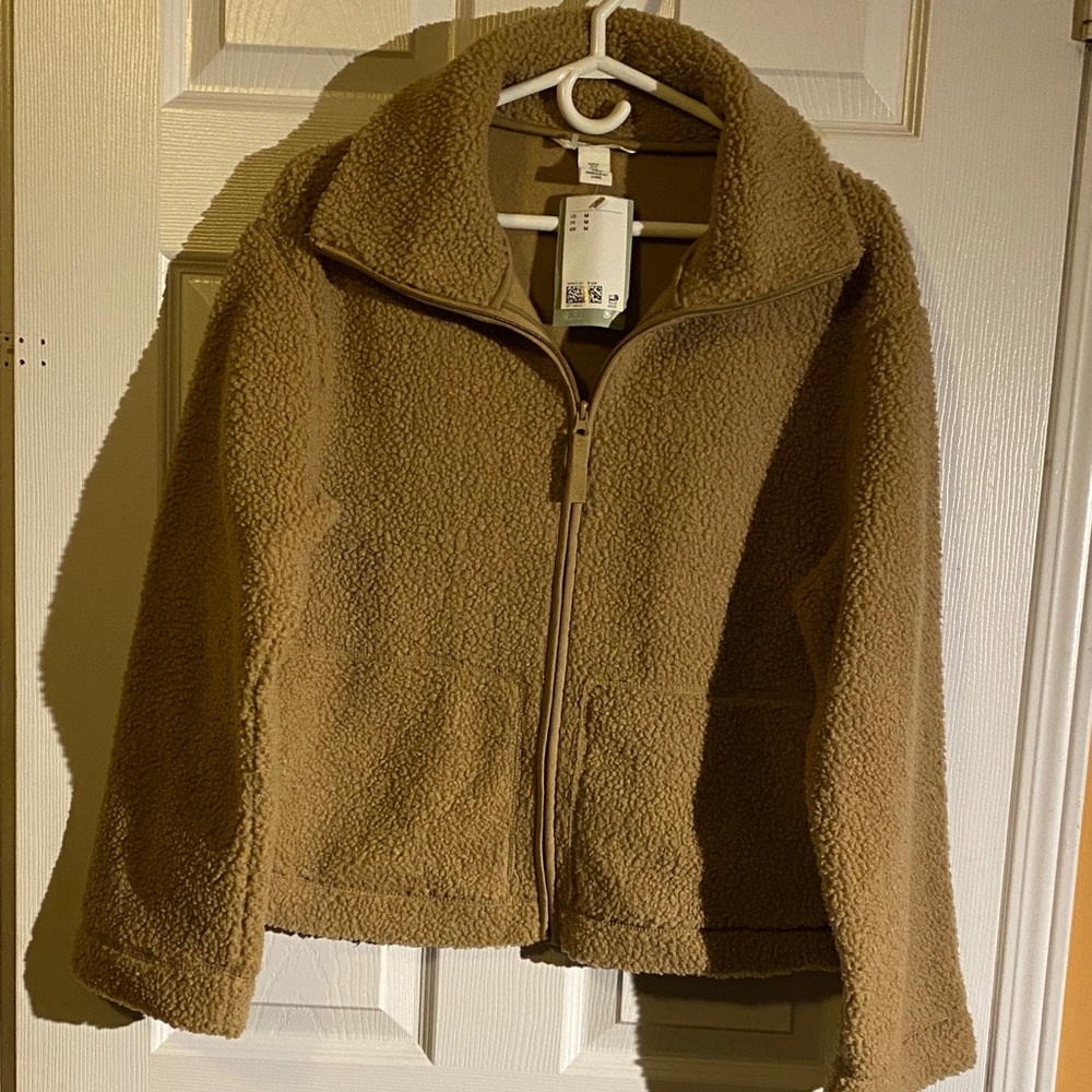 H&M Brown Teddy Jacket